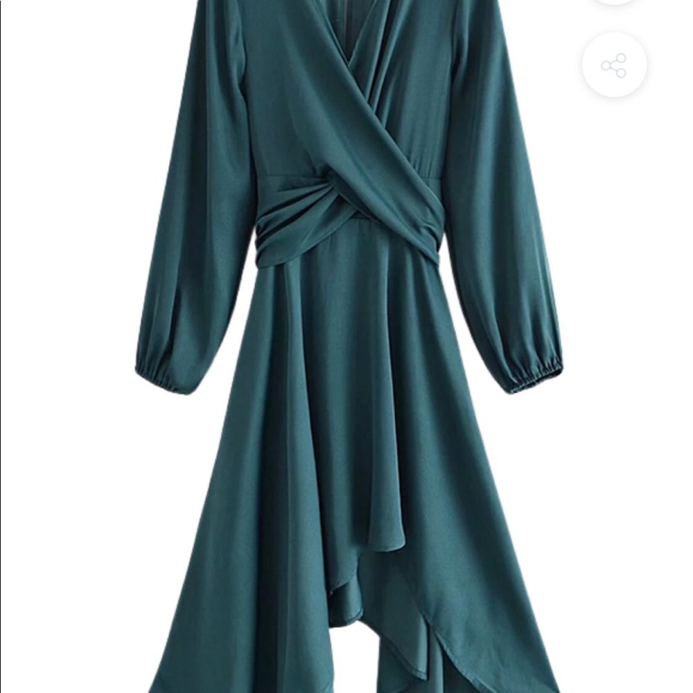 Goodnight Macaroon dress teal/green color size medium